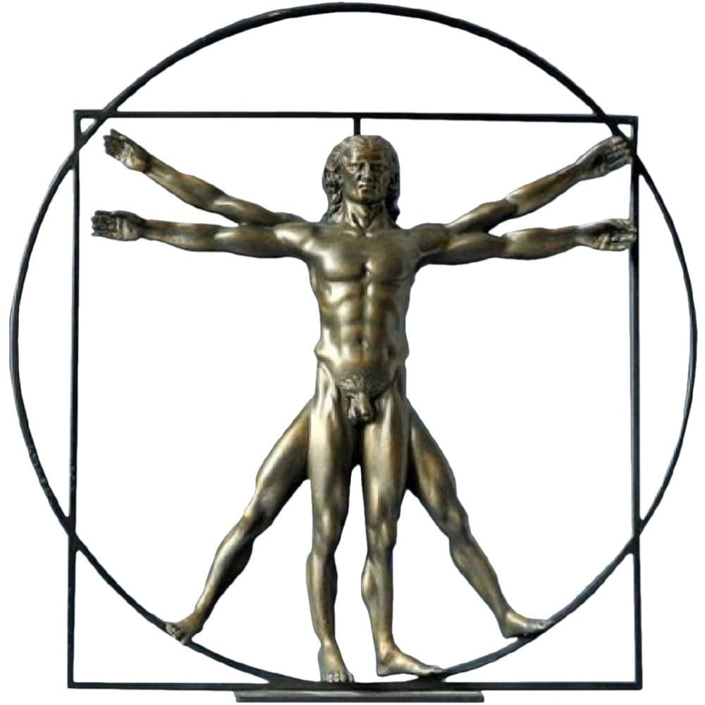 Parastone Statuette Léonard de Vinci H22cm Marron Résine