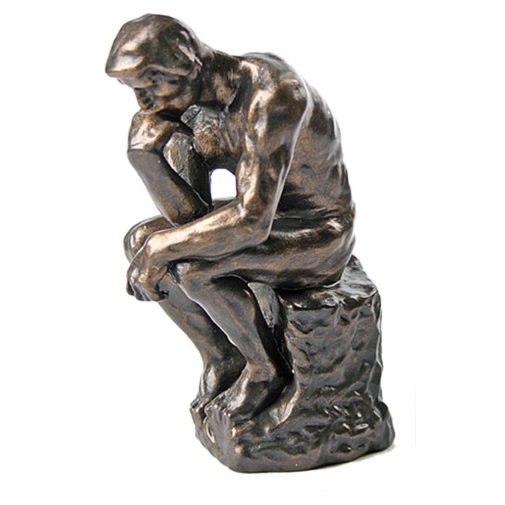 PARASTONE Reproduction du Penseur de Rodin - 15 cm En résine Hauteur 15 cm - Largeur 7 cm - Profondeur 8 cm