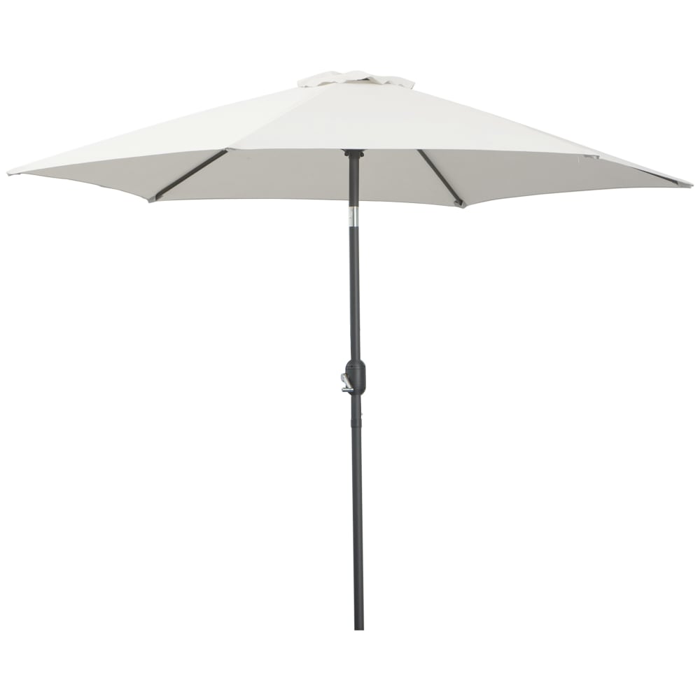 Parasol inclinable de jardin crème