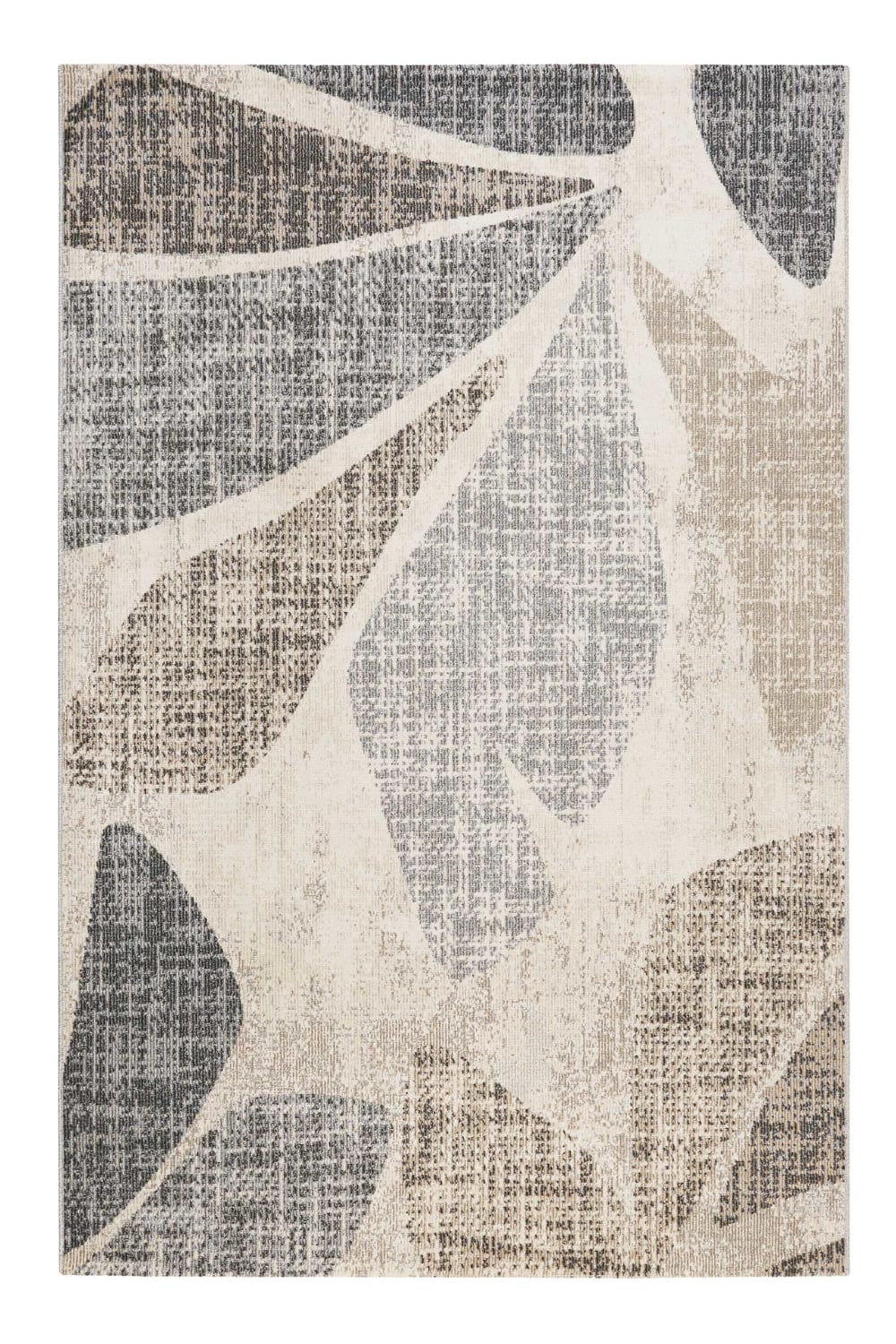 Tappeto da esterno design natura grigio beige marrone 120x170 - Modello Contemporaneo - Grigio - PVC - Cloruro di polivinile