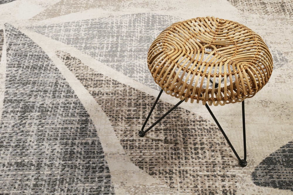 Tappeto da esterno design natura grigio beige marrone 120x170 -
