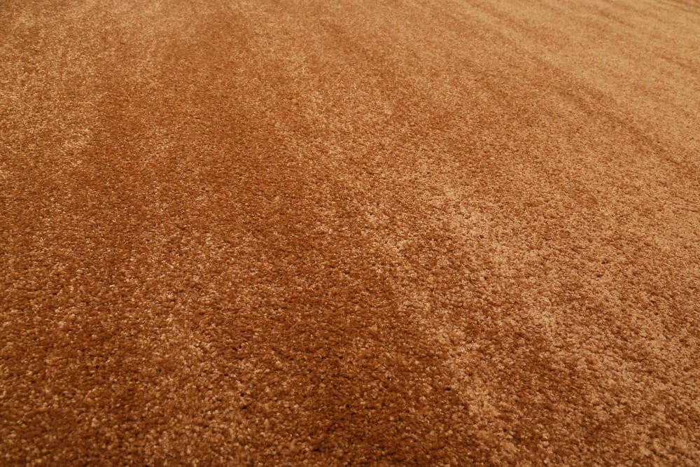 Tapis uni cuivre caramel chiné belle densité 120x170 — vue 4