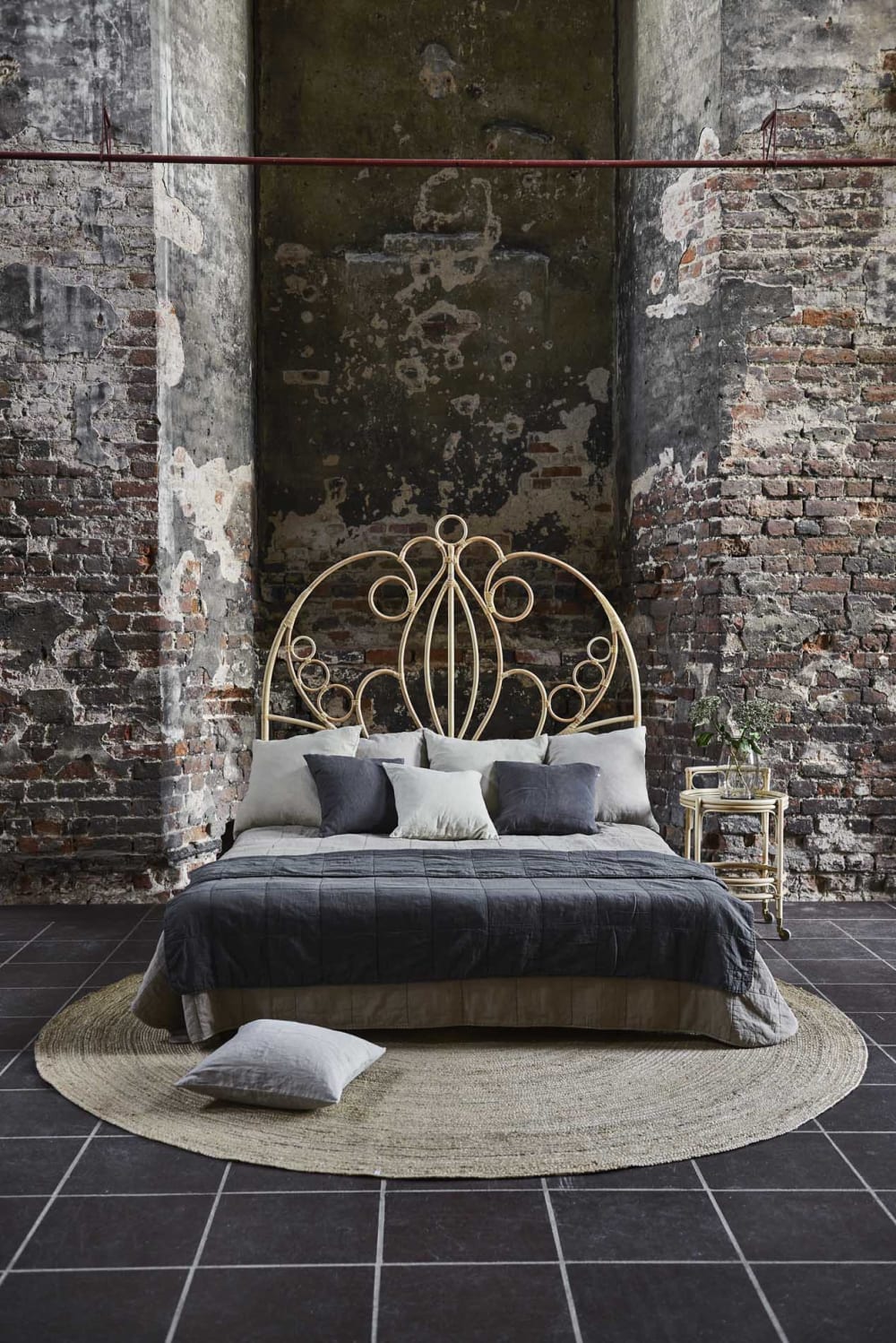 Tête de lit en rotin L.180cm naturel