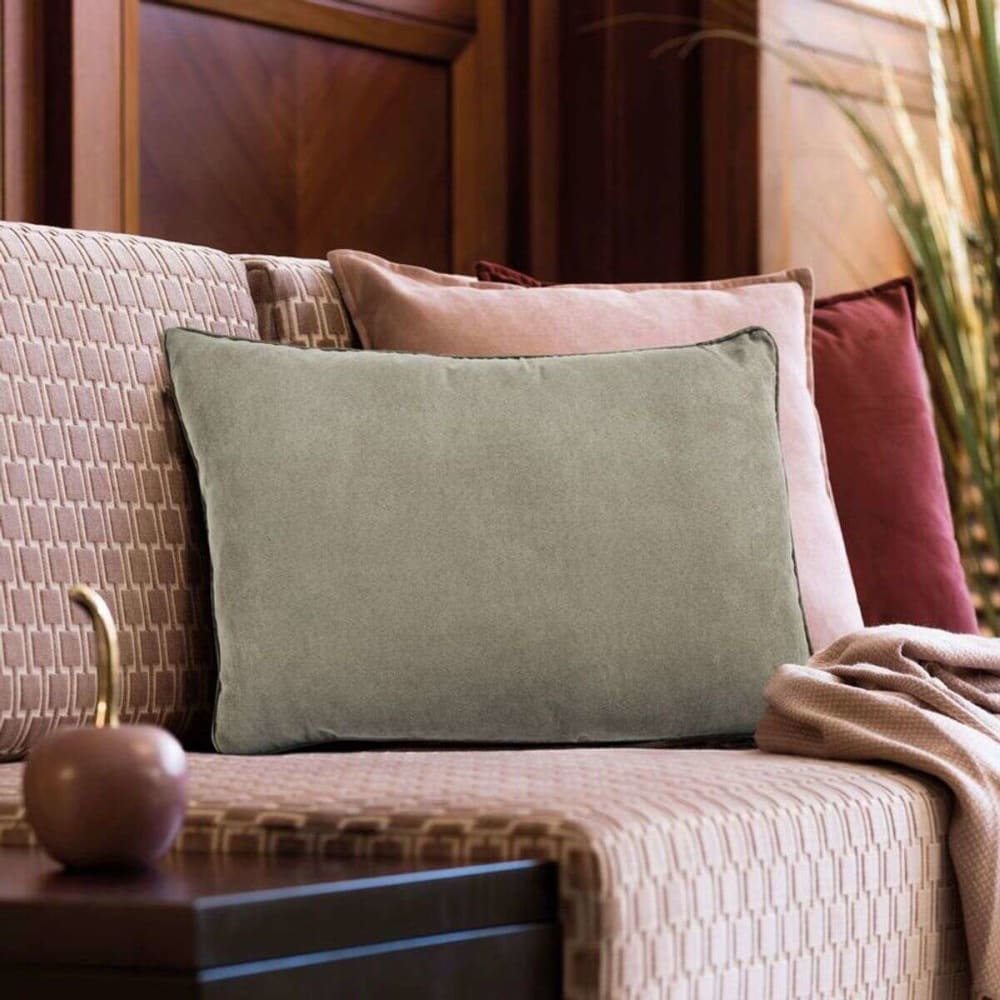 Cojín poliéster taupe 60x40