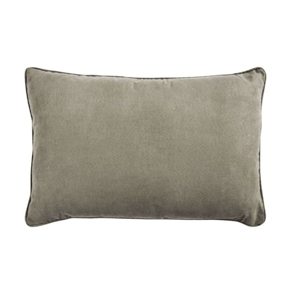 Coussin en suédine taupe 60x40 - Maisons du Monde