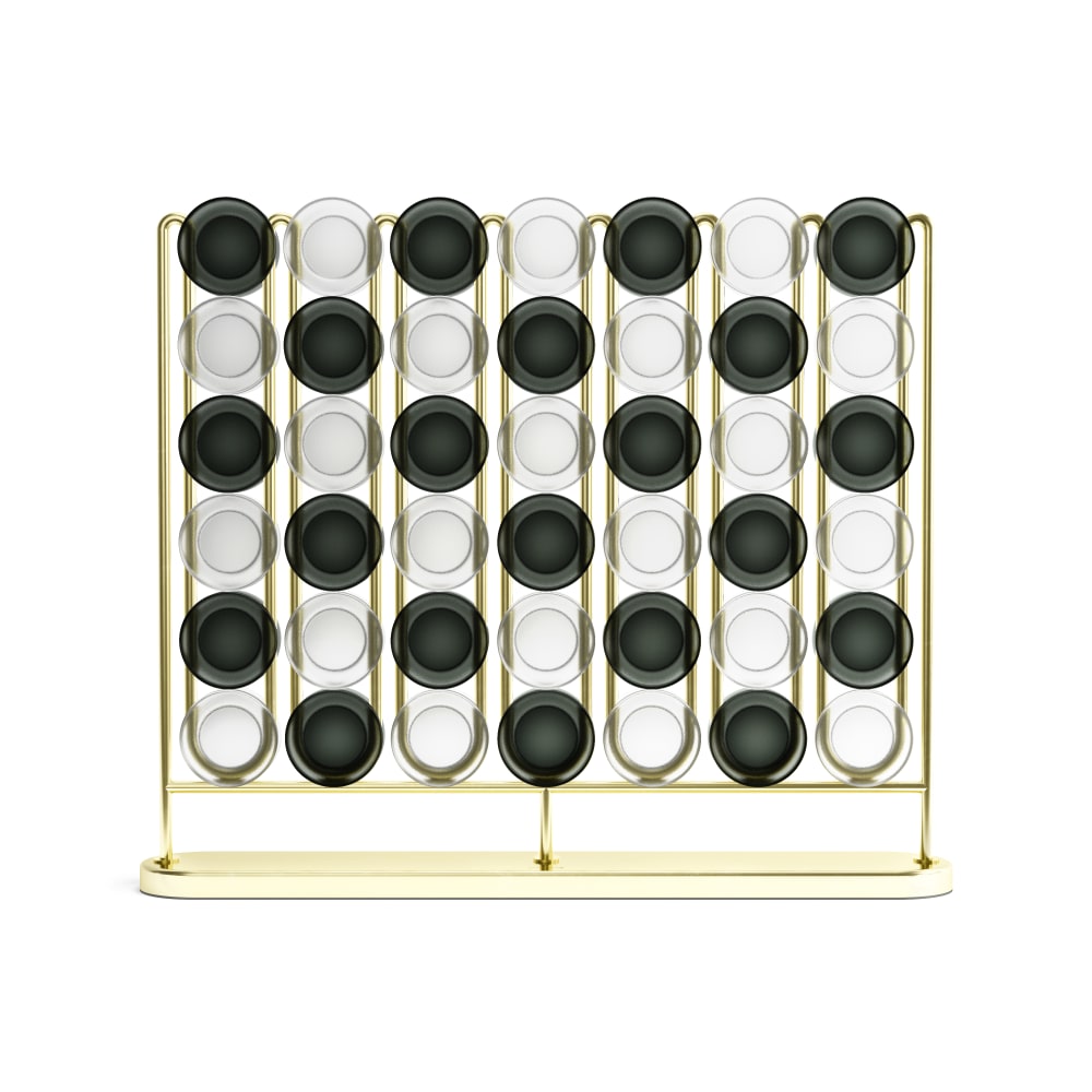 Umbra Vier gewinnt Spiel style modern Gold Metall