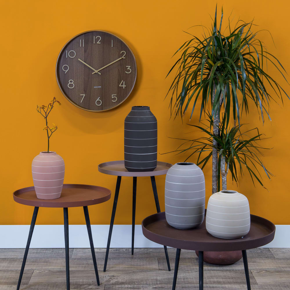 Horloge murale ronde en bois ø40cm - Bois foncé - Maisons du Monde