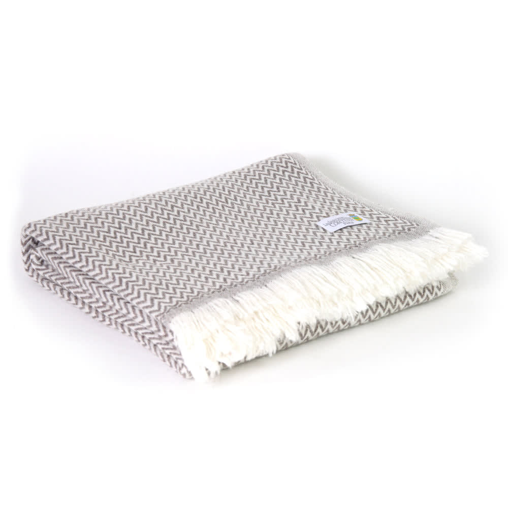 Plaid cachemire et laine