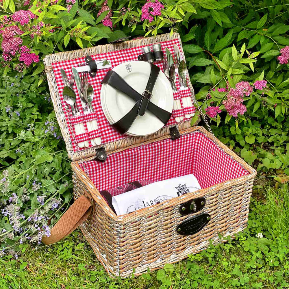 Panier Pique-nique Sully vichy rouge 4 Personnes