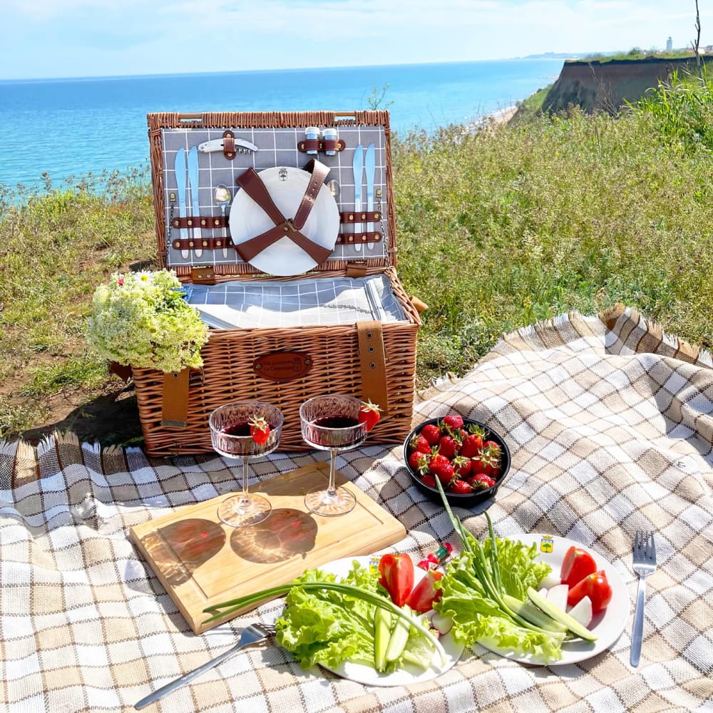Cesta picnic de mimbre concorde para 4 personas - Maisons du Monde