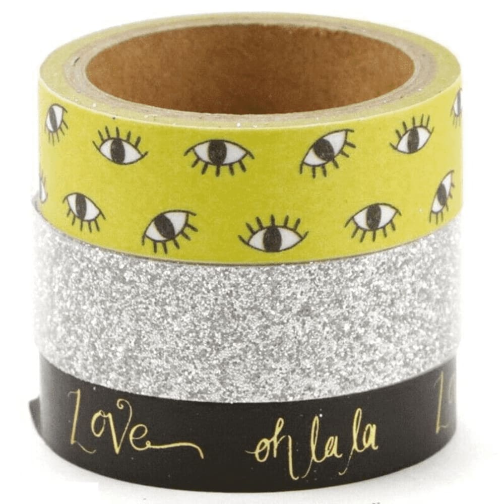 3 masking tapes Ojos