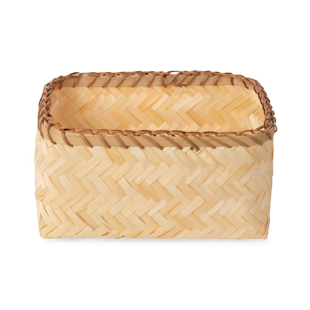 Panier de rangement en bambou tressé 26x19cm - Maisons du Monde