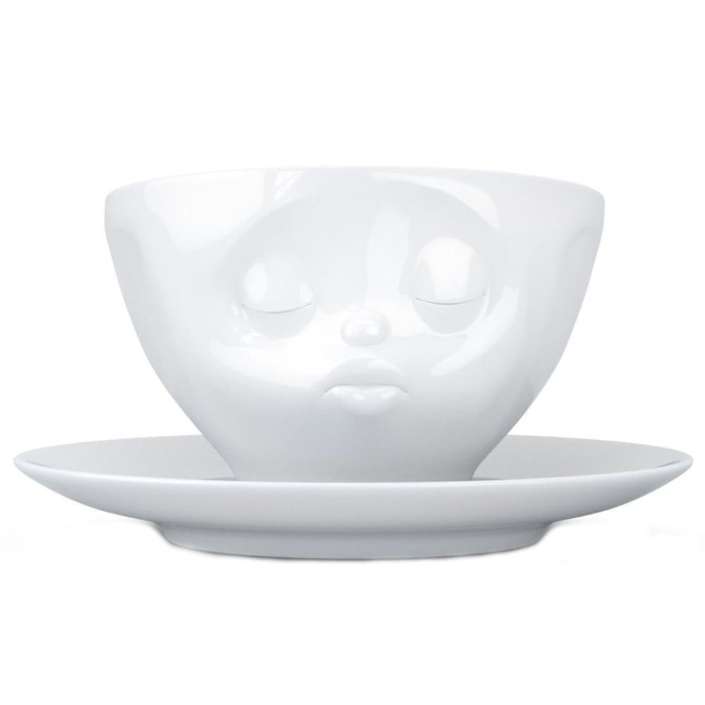 Tasse et sous tasse bisou en porcelaine 200ml
