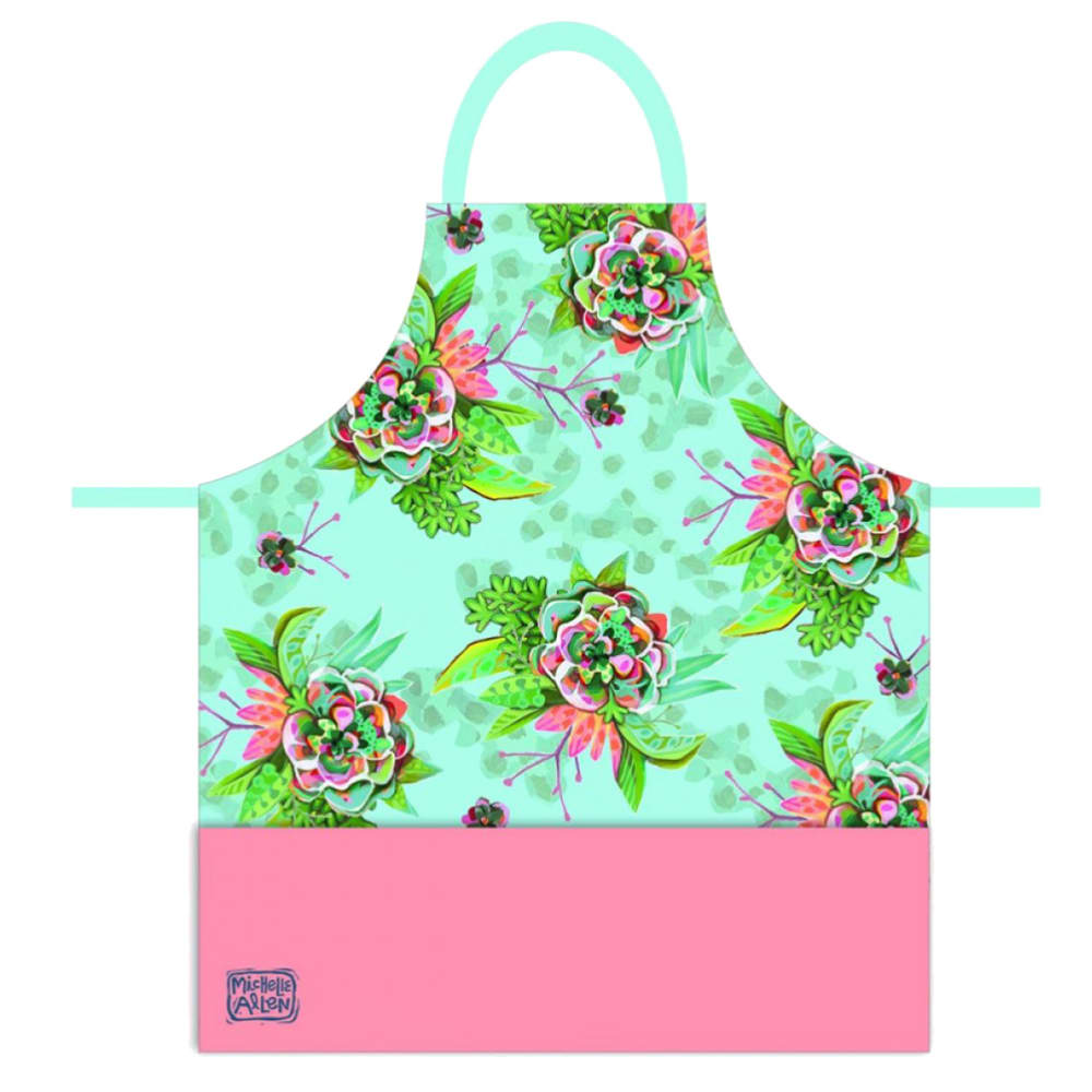 Tablier adulte à nouer en coton bloom 78x75cm