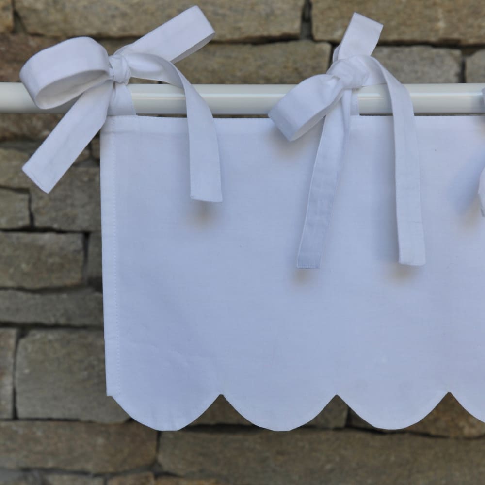 Cantonnière Feston blanc 60X27 CM - Maisons du Monde