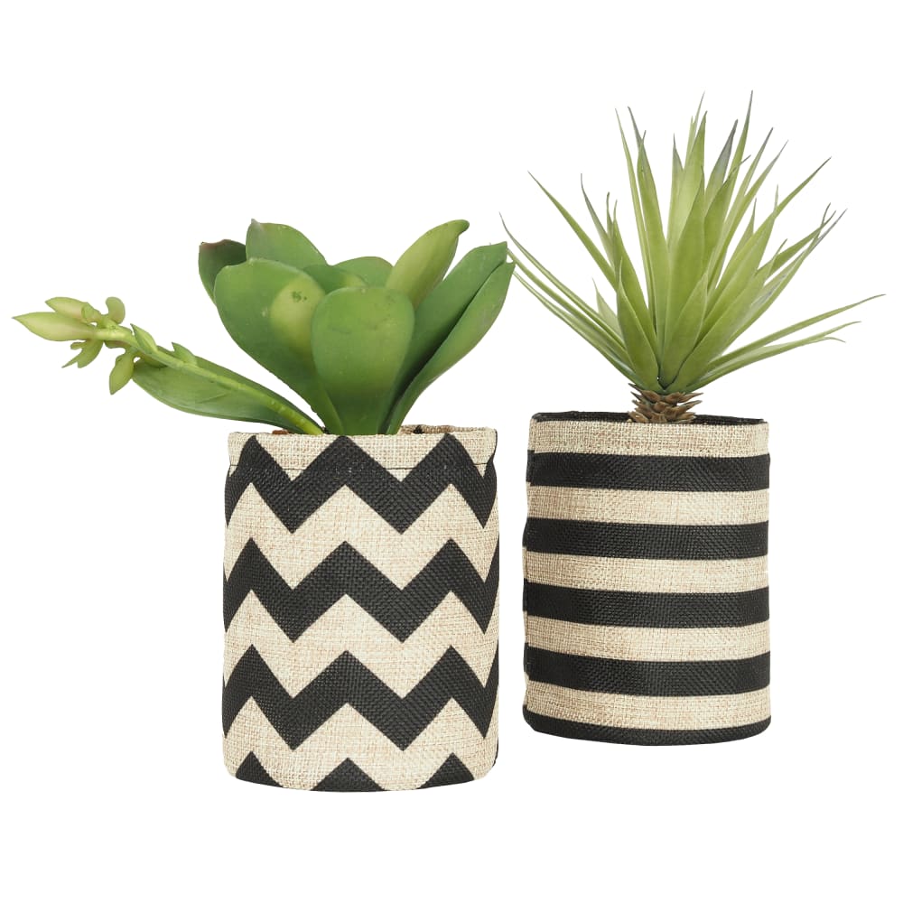 Succulentes artificielles 25cm lot de 2
