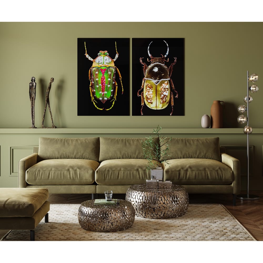 Mesa centro deluxe plata (2/set) - Maisons du Monde
