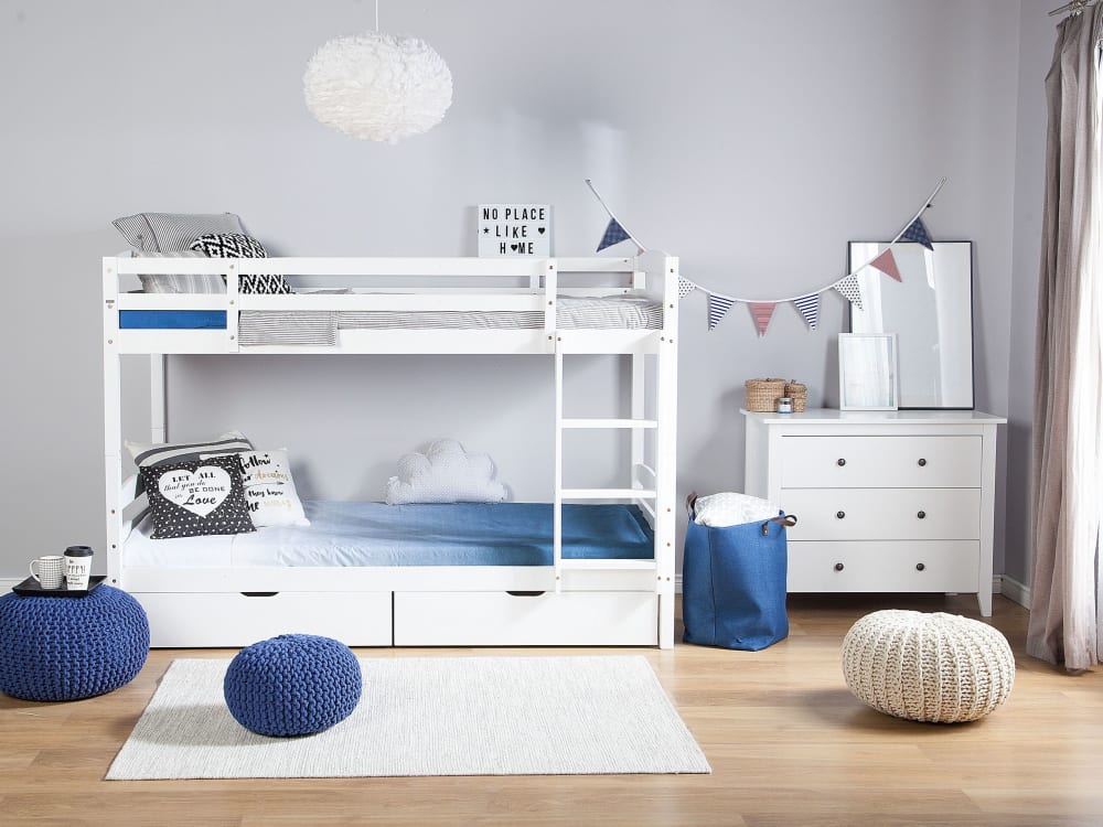 Kinderbett aus Holz 90x200,  weiß - Maisons Du Monde