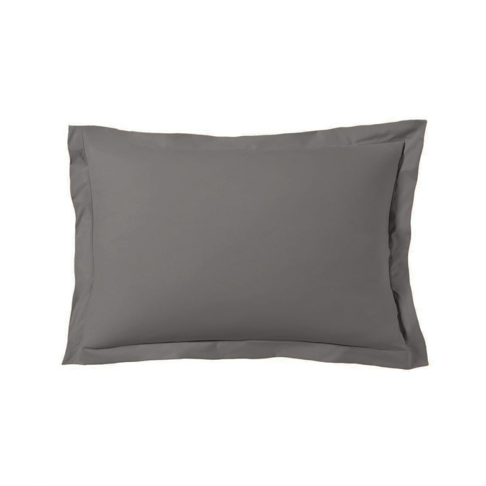 Blanc Avenue Set mit 2 Kissenbezügen 50x70 cm Baumwollsatin style classic chic Grau Öko-Tex Zertifikat Baumwolle