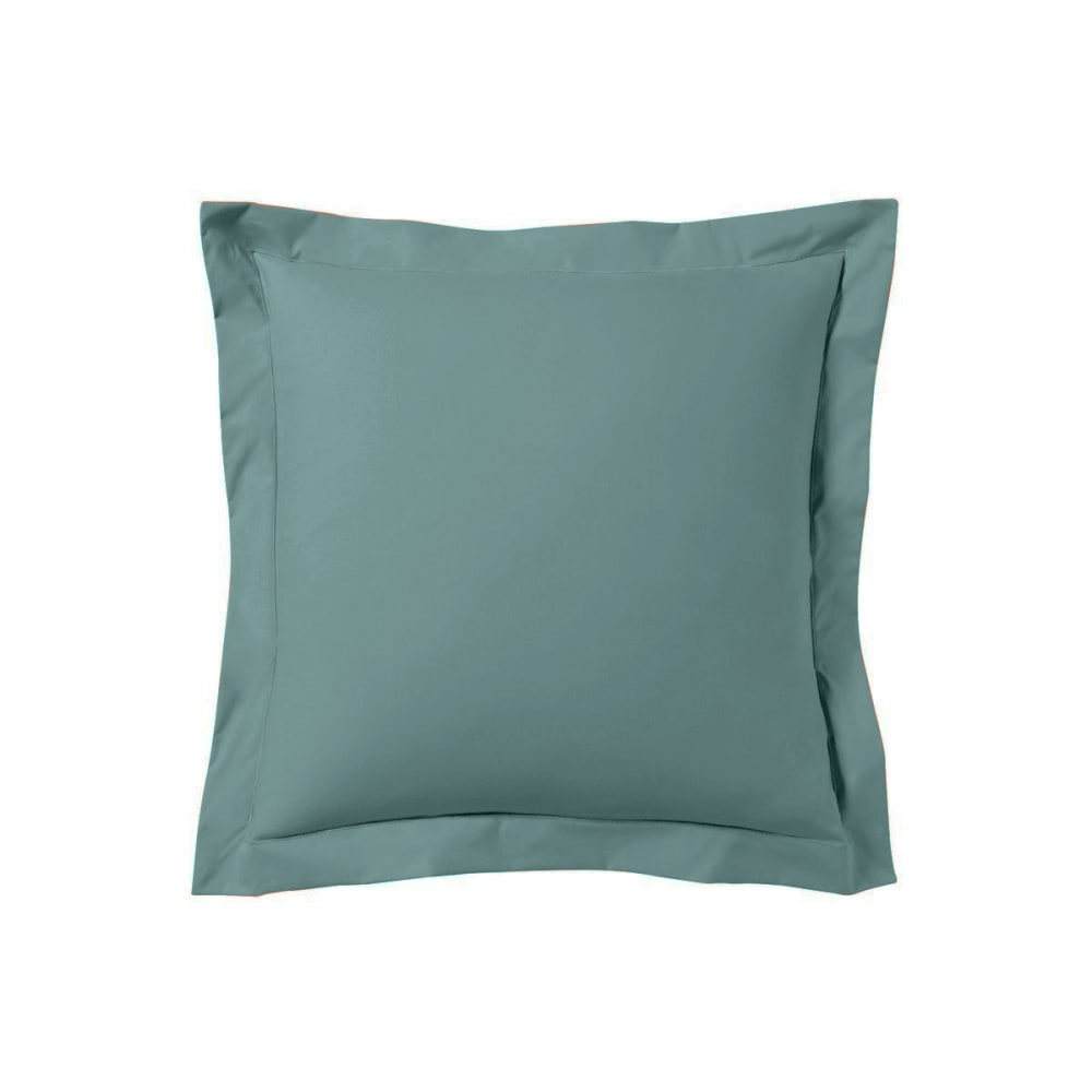 Lot de 2 taies d'oreiller 63x63 cm satin de coton céladon