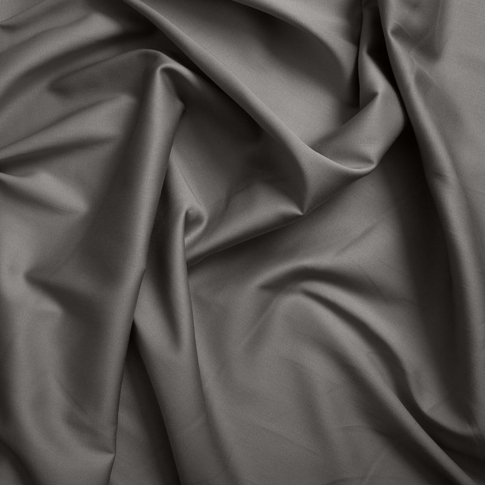 Taie de traversin 86x185 cm satin de coton gris — vue 3