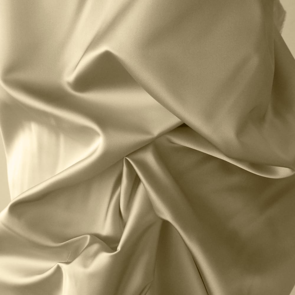 Drap housse 90x190 cm satin de coton beige - Maisons du Monde