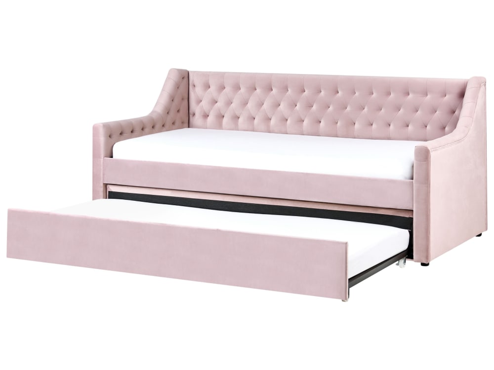Tagesbett Aus Stoff 90X200, Rosa