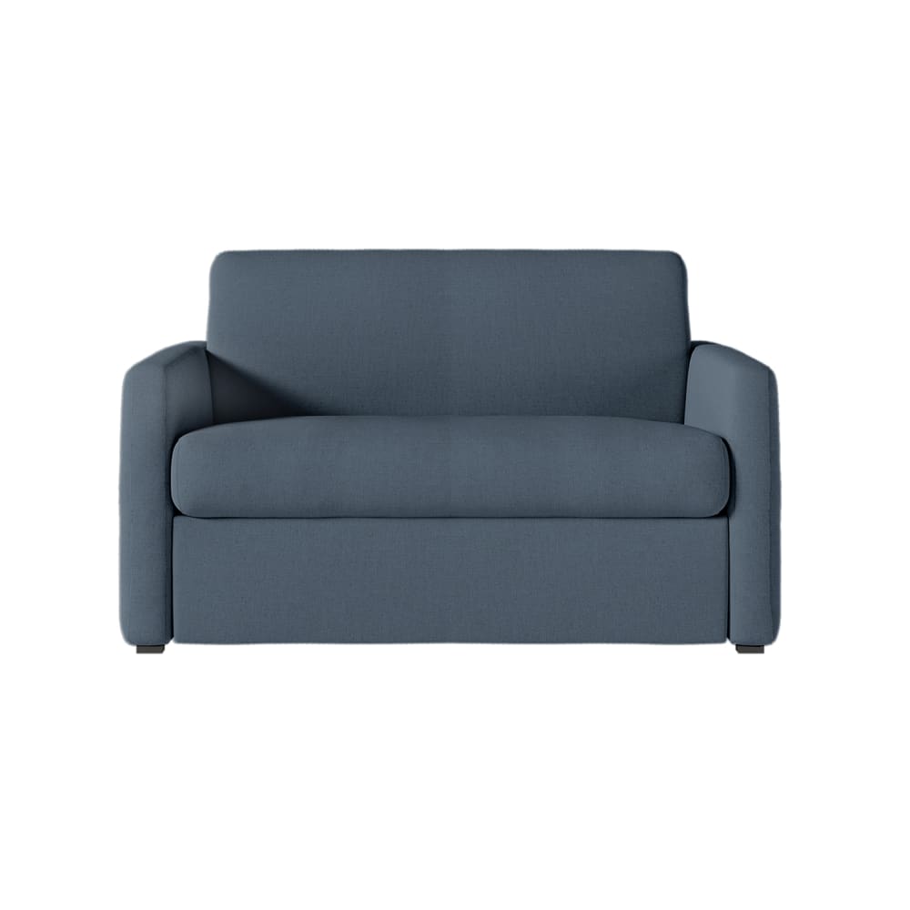 Fauteuil convertible couchage 100x190cm tissu bleu foncé  matelas 13cm