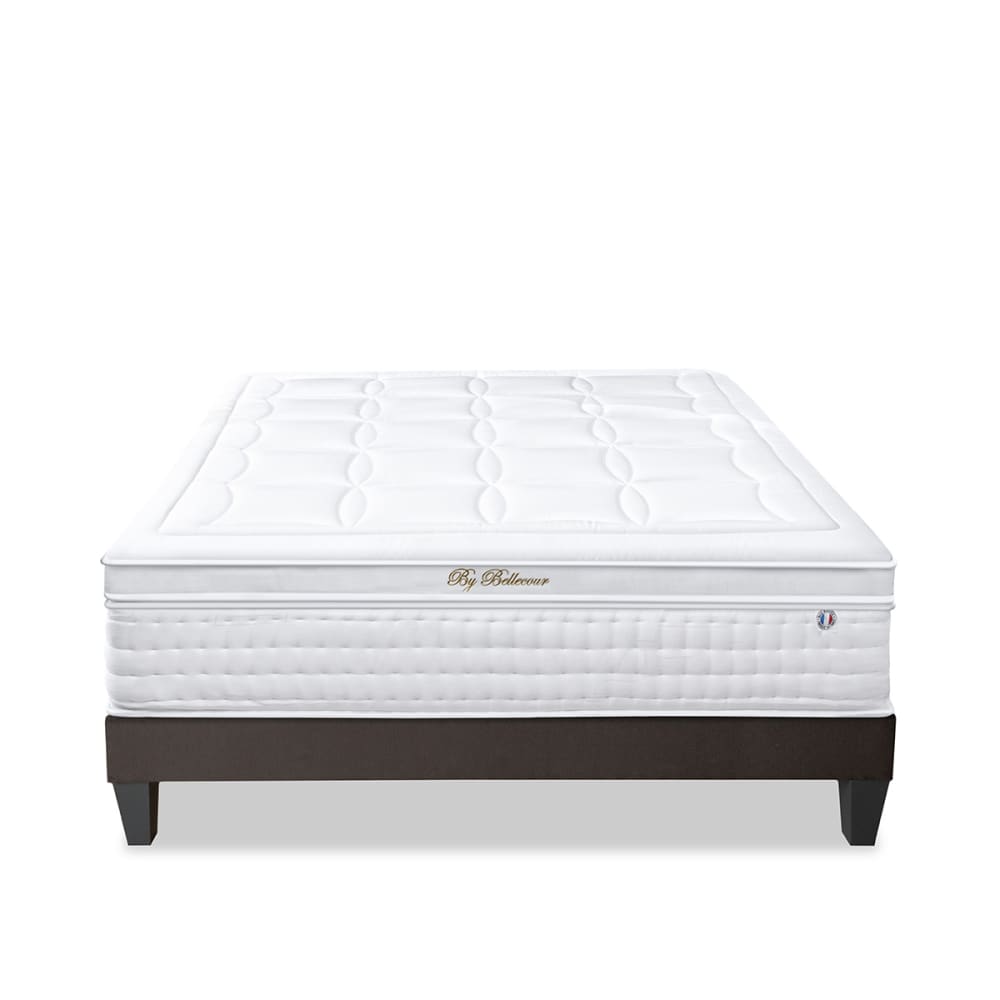Ensemble matelas mousse h33 sommier bois 160x200 Ensemble matelas mousse h33 sommier bois 160x200