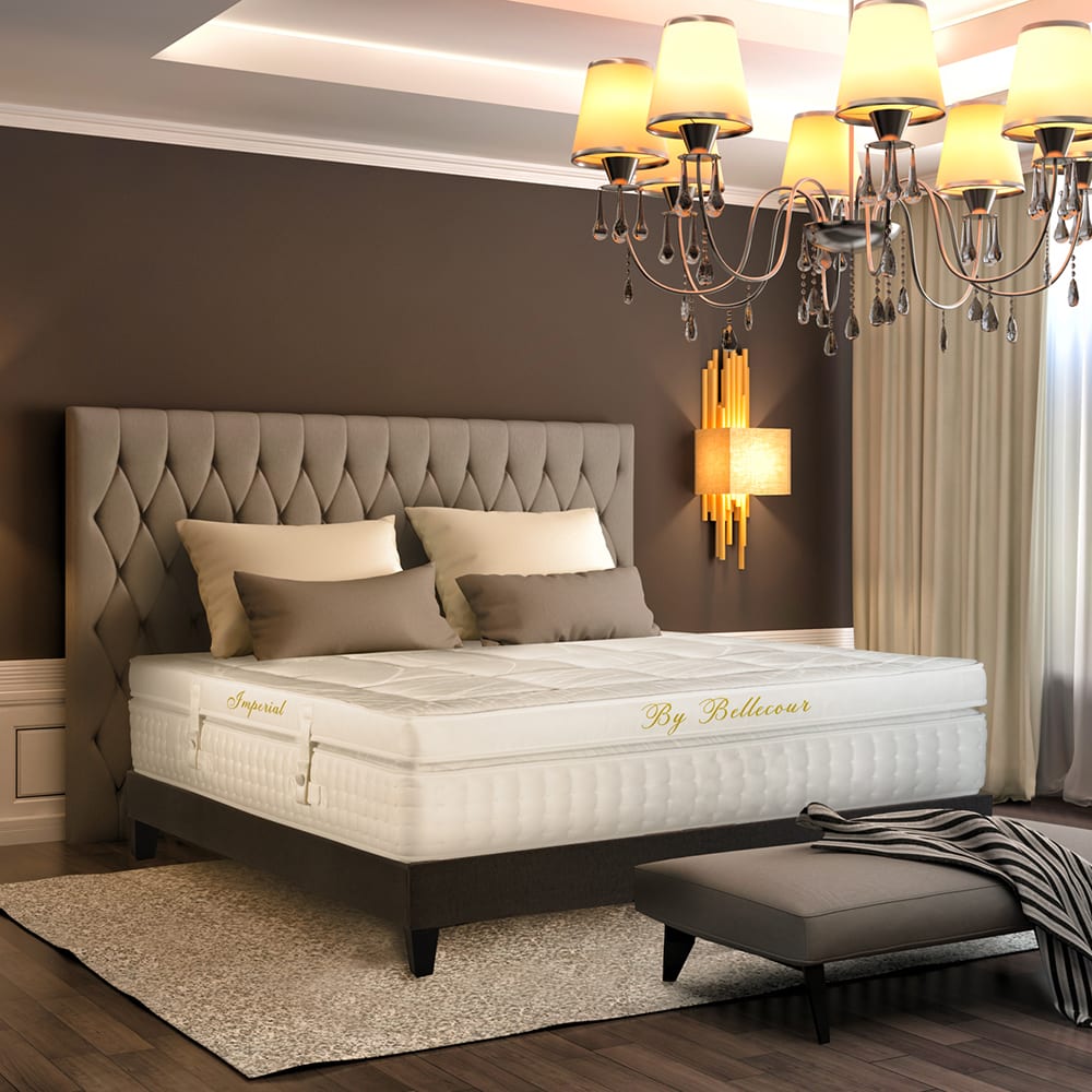 Ensemble matelas mousse h33 sommier bois 160x200 - Maisons du Monde