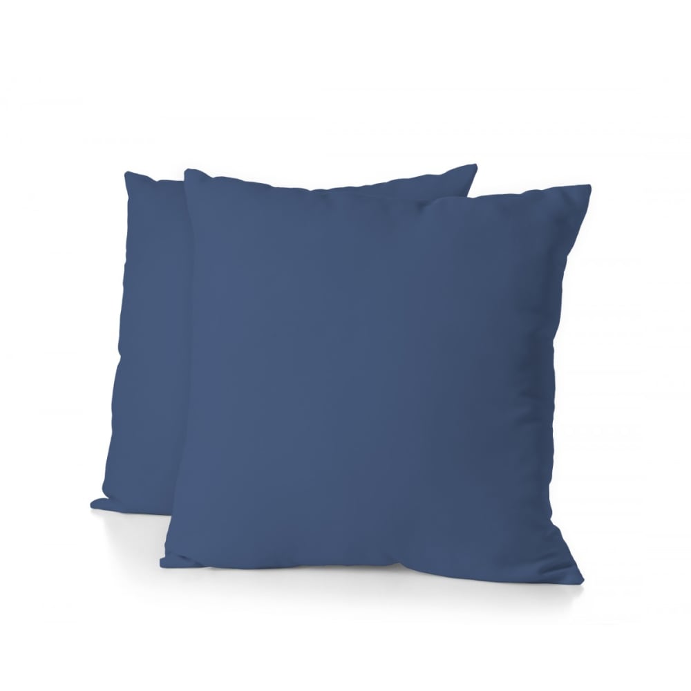 Lot de 2 taies carrées 100% coton - Bleu - 63x63 cm — vue 4