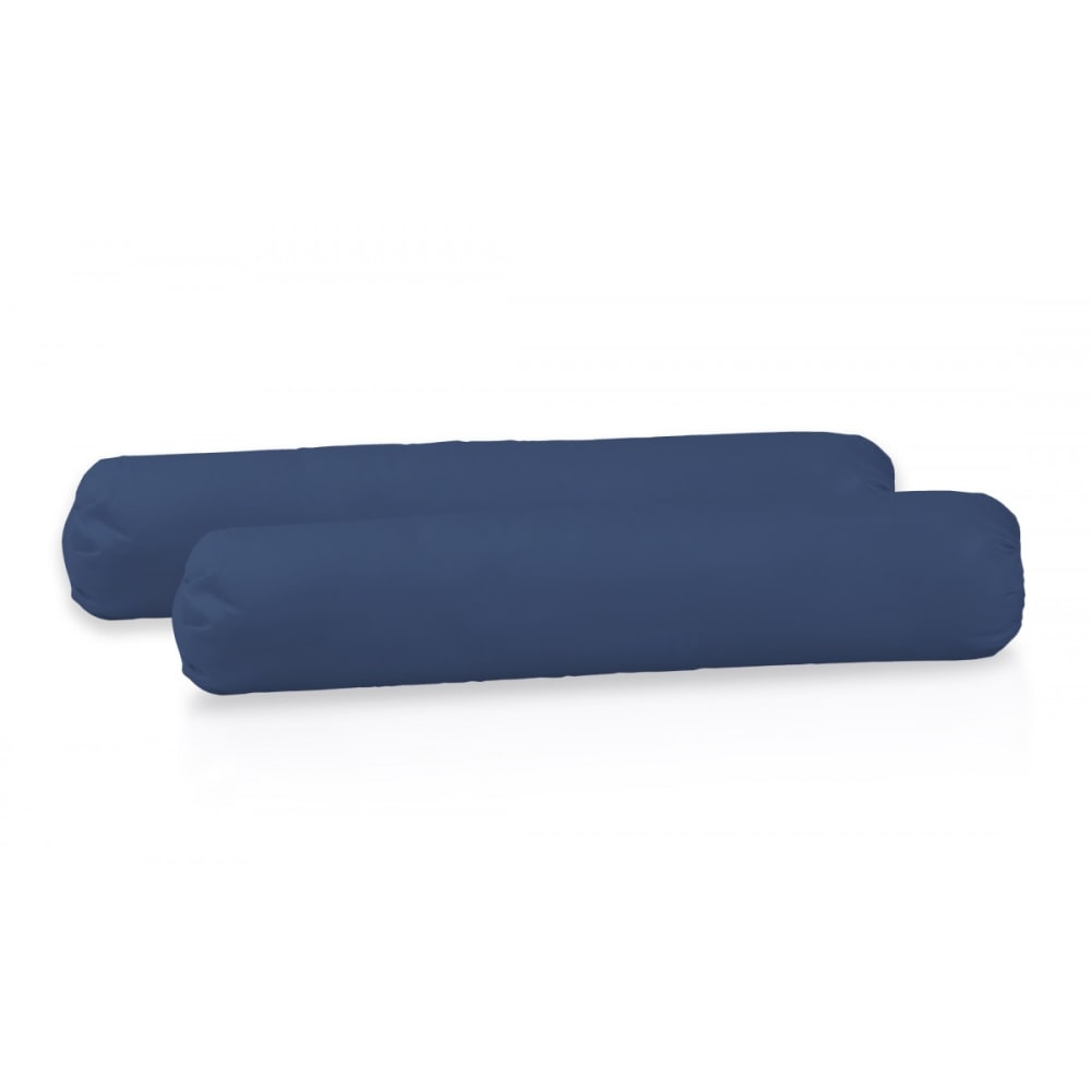 Lot de 2 taies de traversin 100% coton - Bleu - 85x185 cm - Maisons du Monde