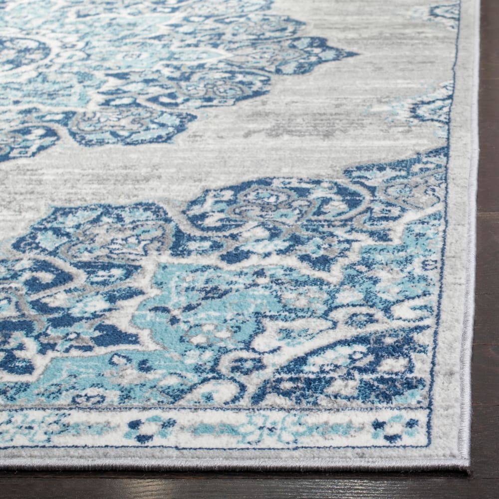 Tapis de transition en polypropylène bleu/gris, 122 x 183 cm — vue 4