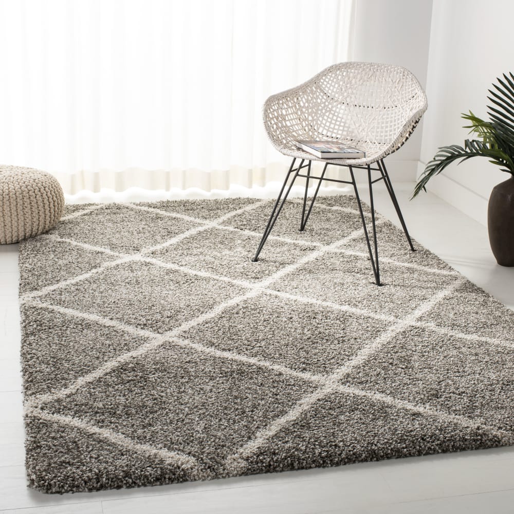 Tapis en polypropylène gris/blanc, 183 x 274 cm — vue 3