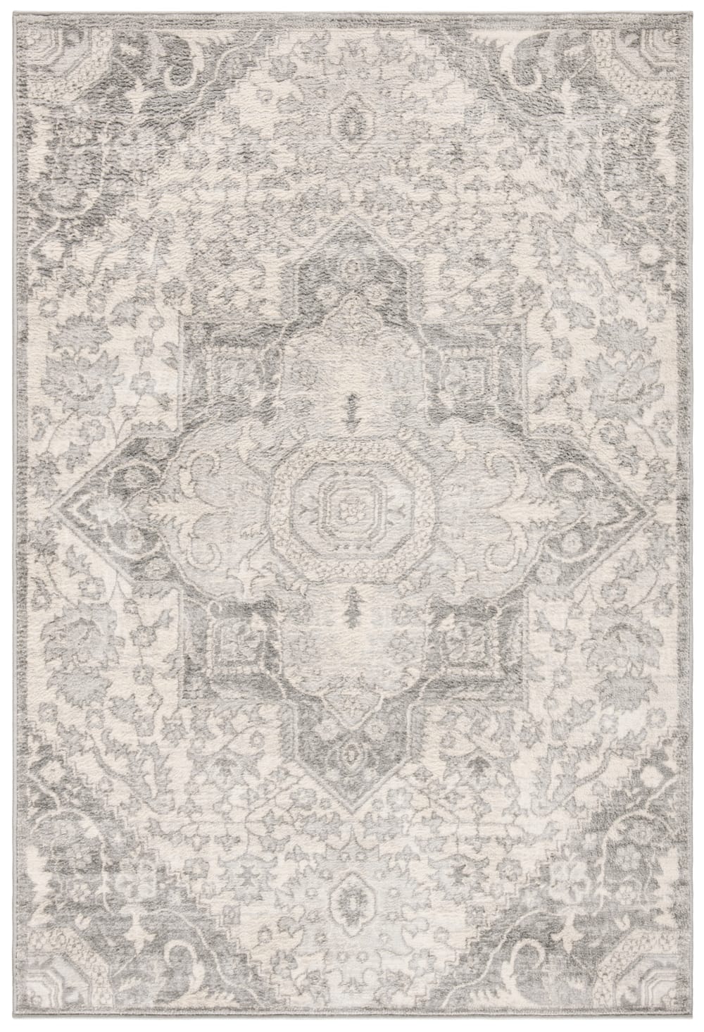 Tapis de transition en polypropylène gris/beige, 122 x 183 cm