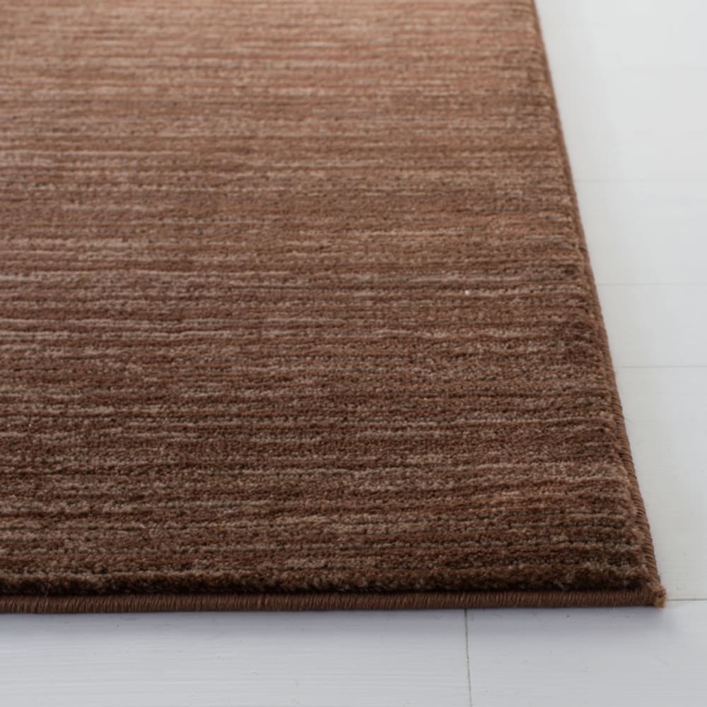 Tapis solide et tonale en polypropylène brun, 155 x 229 cm — vue 4