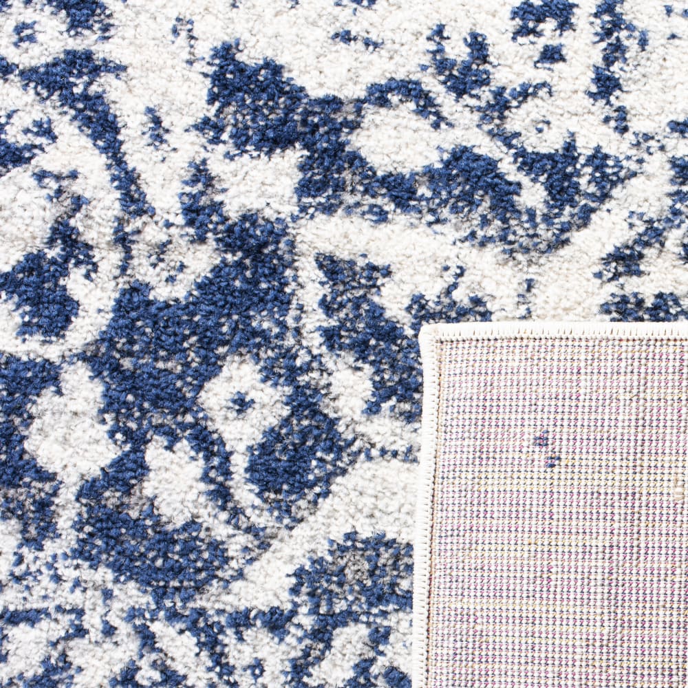 Tapis chic moderne en polypropylène beige/bleu, 91 x 152 cm — vue 3