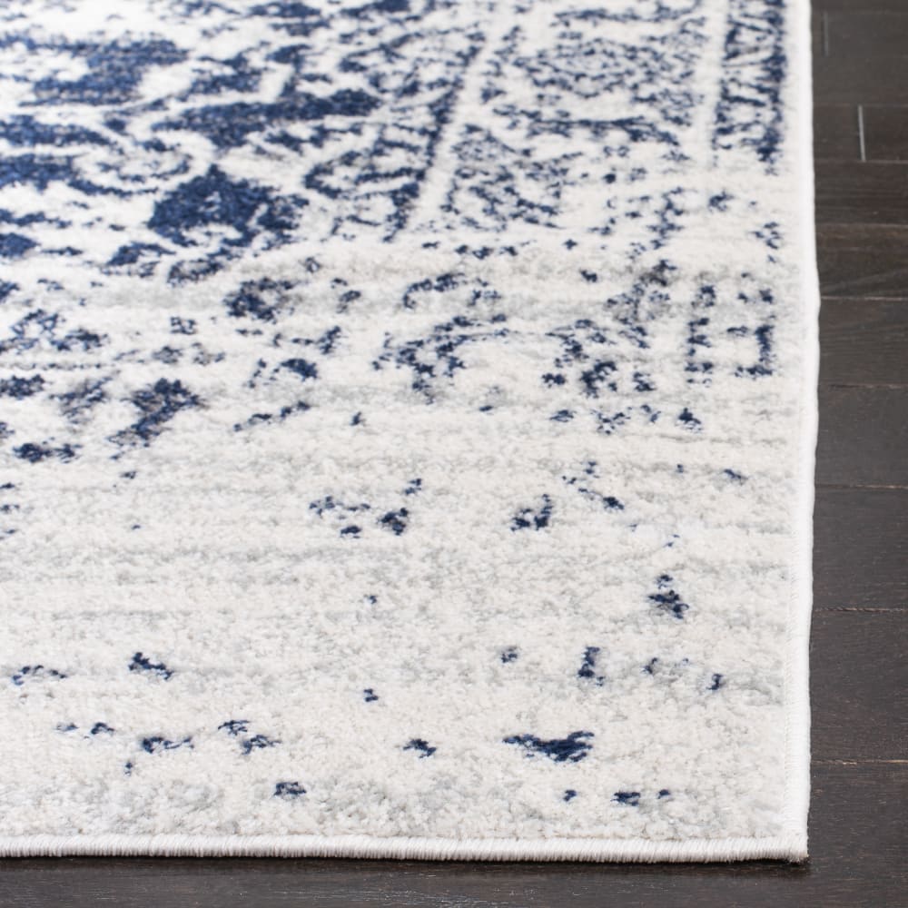 Tapis chic moderne en polypropylène beige/bleu, 91 x 152 cm — vue 4