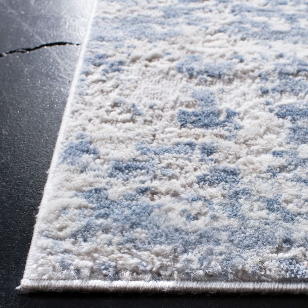 Tapis contemporain en polypropylène gris/bleu, 183 x 274 cm — vue 4