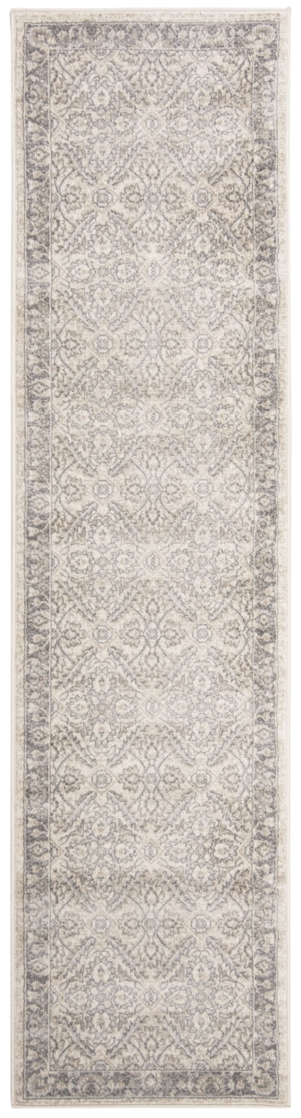 Traditionell Polypropylen-Teppich in Beige/Grau, 61 x 244 cm -