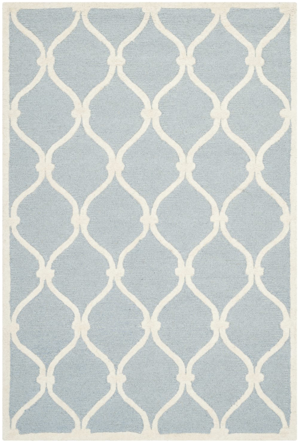 Tapis laine bleu 122