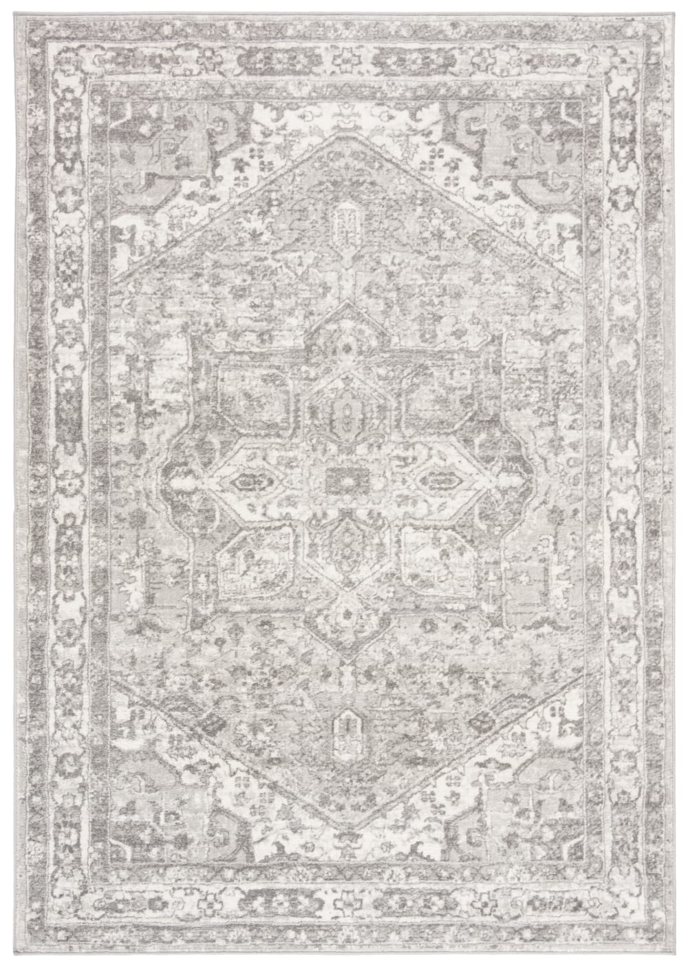 Übergangsphase Polypropylen-Teppich in Beige/Grau, 160 x 229 cm -