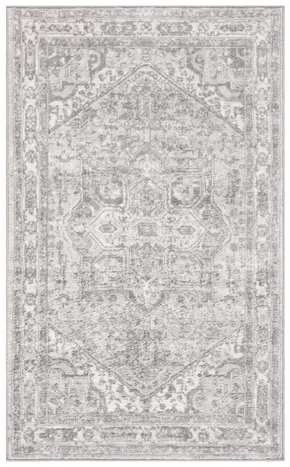 Safavieh Tapis de transition en polypropylène beige/gris, 122 x 183 cm style vintage - Pp - Polypropylène