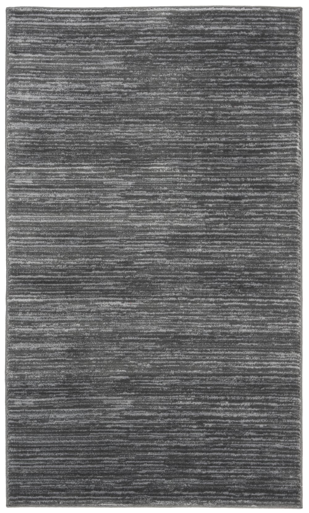 Tapis solide et tonale en polypropylène gris, 122 x 183 cm