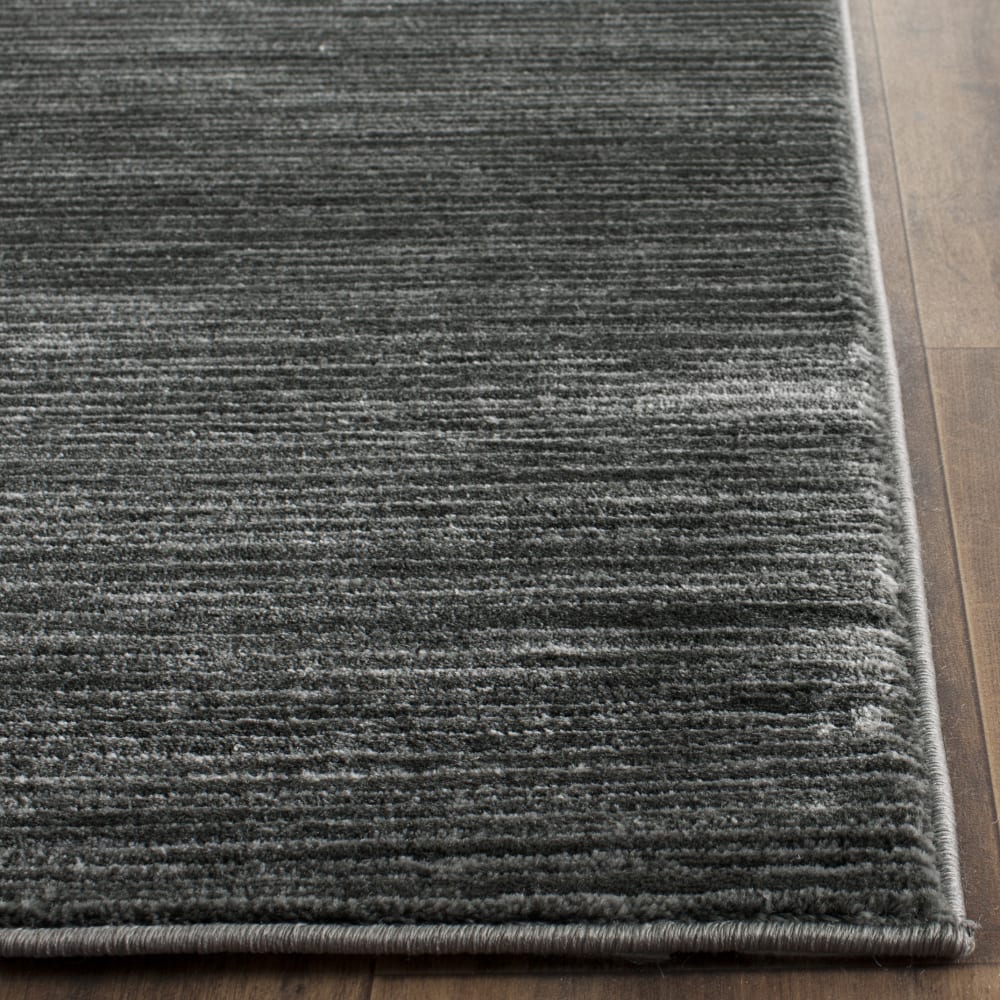 Tapis solide et tonale en polypropylène gris, 122 x 183 cm — vue 4