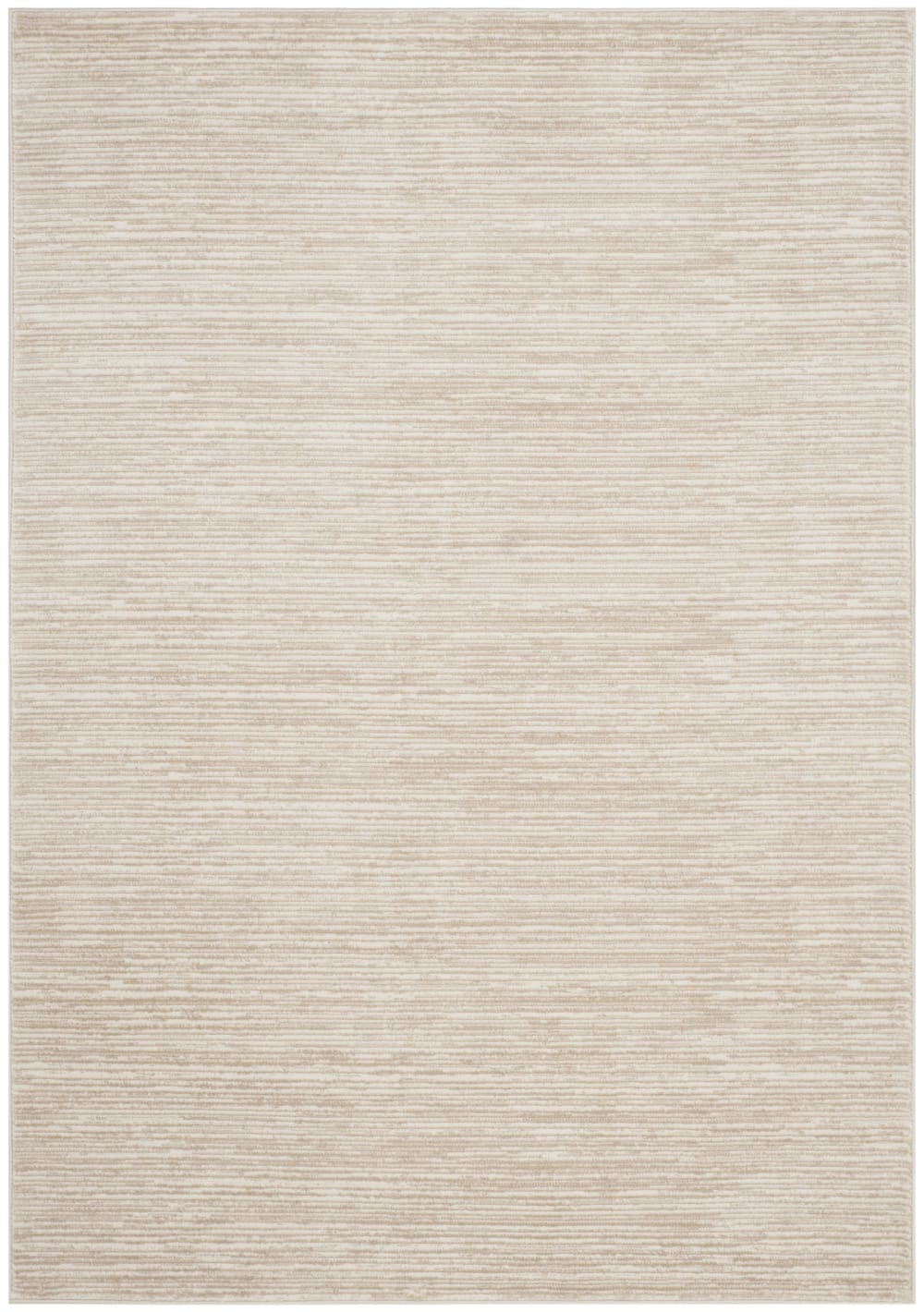 Tapis solide et tonale en polypropylène beige, 155 x 229 cm