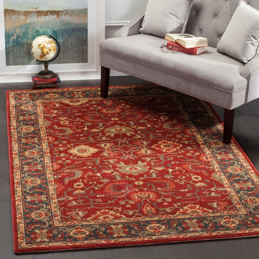 Tapis de transition en polypropylène rouge/bleu, 155 x 231 cm — vue 3