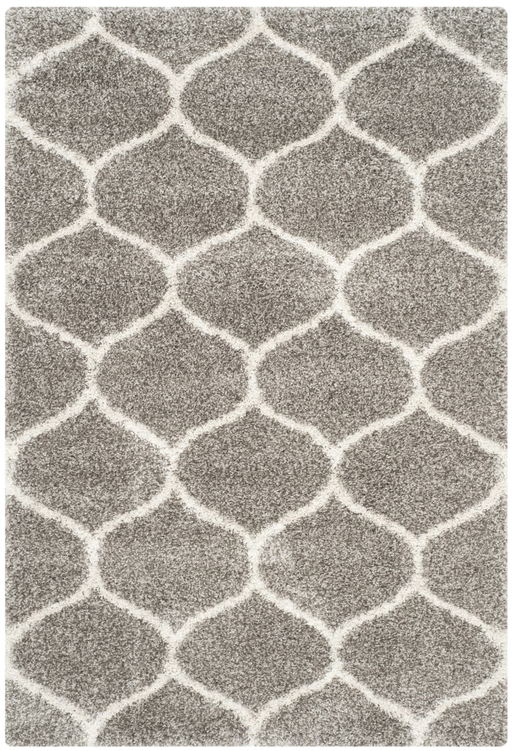 Polypropylen-Teppich in Grau/Weiß, 155 x 229 cm - Maisons Du