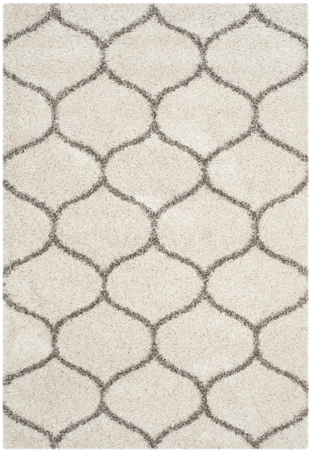 Safavieh Polypropylen-Teppich in Weiß/Grau, 155 x 229 cm style classic chic Weiß Pp - Polypropylen