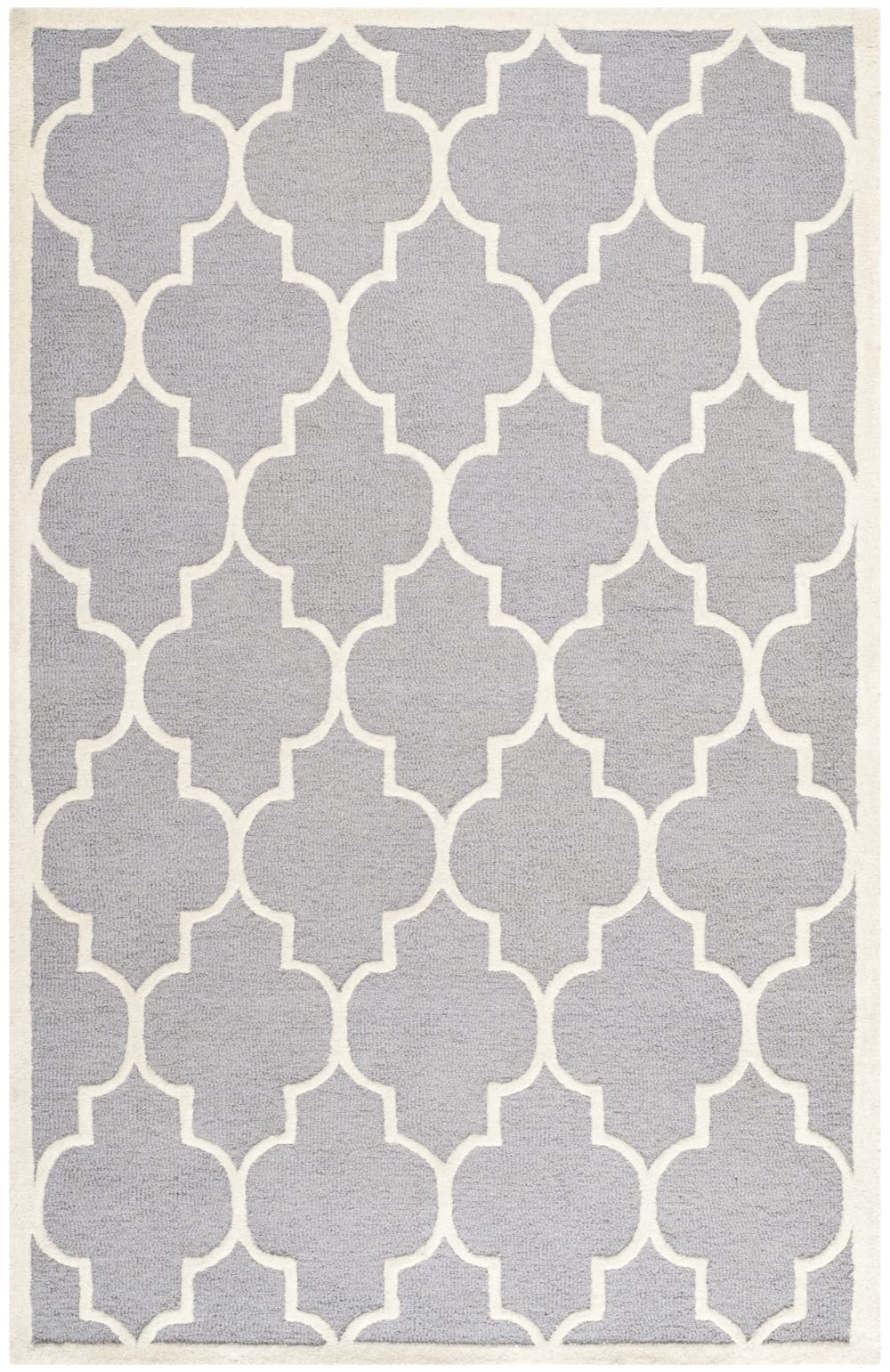 Tapis laine gris 122